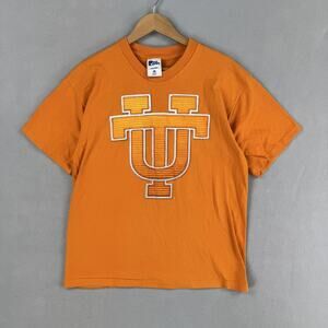 Vintage Tennessee Volunteers Shirt Mens Large Orange NCAA Football Pro Player